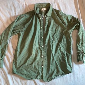 Banana Republic Green Button Down Shirt